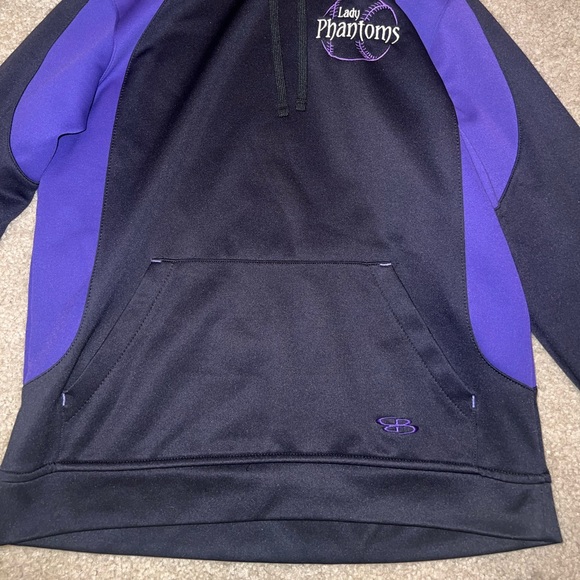 BoomBah Youth Purple & Black Lady Phantoms Hoodie size YL - Picture 6 of 11